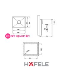 Chậu rửa Hafele Inox HS20-SSN1S50 - 1 hộc rửa 5 Chậu rửa Hafele Inox HS20-SSN1S50 - 1 hộc rửa