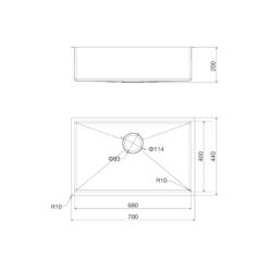 Alternative view of Chậu Rửa Chén Malloca MS 6070