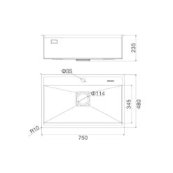 Alternative view of Chậu Rửa Chén Malloca MS 6302 ST