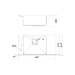 Alternative view of Chậu Rửa Chén Malloca MS 6303 WST