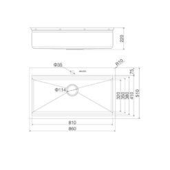 Chậu Rửa Chén Malloca Slide MS 861 9 Chậu Rửa Chén Malloca Slide MS 861