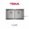 Chậu rửa Teka BE LINEA RS15 2B 740 lắp âm 2 hộc rửa 74cm 1 Chậu rửa Teka BE LINEA RS15 2B 740 lắp âm 2 hộc rửa 74cm