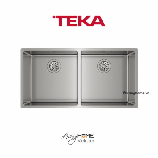 Chậu rửa Teka BE LINEA RS15 2B 860 lắp âm 2 hộc rửa 86cm