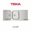 Chậu rửa Teka CLASSIC 2B 1D lắp nổi 2 hộc rửa 1 bàn chậu 2 Chậu rửa Teka CLASSIC 2B 1D lắp nổi 2 hộc rửa 1 bàn chậu