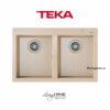 Chậu rửa Teka FORSQUARE 2B 790 Be lắp nổi đá thạch anh màu beige 79cm 2 Chậu rửa Teka FORSQUARE 2B 790 Be lắp nổi đá thạch anh màu beige 79cm