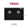 Chậu rửa Teka FORSQUARE 2B 790 Bl lắp nổi đá thạch anh màu đen 79cm 2 Chậu rửa Teka FORSQUARE 2B 790 Bl lắp nổi đá thạch anh màu đen 79cm