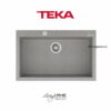 Chậu rửa Teka FORSQUARE 72-40 TG Gr lắp nổi đá thạch anh màu xám 79cm 1 Chậu rửa Teka FORSQUARE 72-40 TG Gr lắp nổi đá thạch anh màu xám 79cm