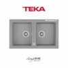 Chậu rửa Teka STONE 90 B-TG 2B Gr lắp nổi đá thạch anh màu grey 1 Chậu rửa Teka STONE 90 B-TG 2B Gr lắp nổi đá thạch anh màu grey