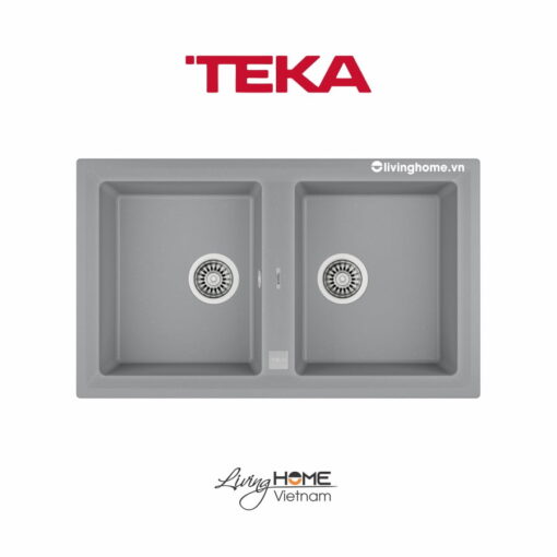 Chậu rửa Teka STONE 90 B-TG 2B Gr lắp nổi đá thạch anh màu grey