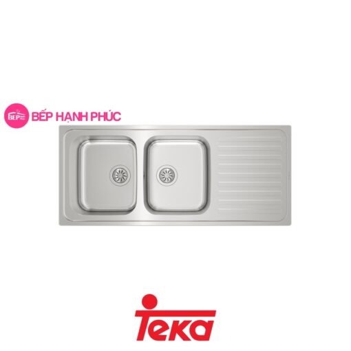 Chậu rửa Teka Total CLASSIC 2B 1D lắp nổi 2 hộc rửa và 1 bàn chậu