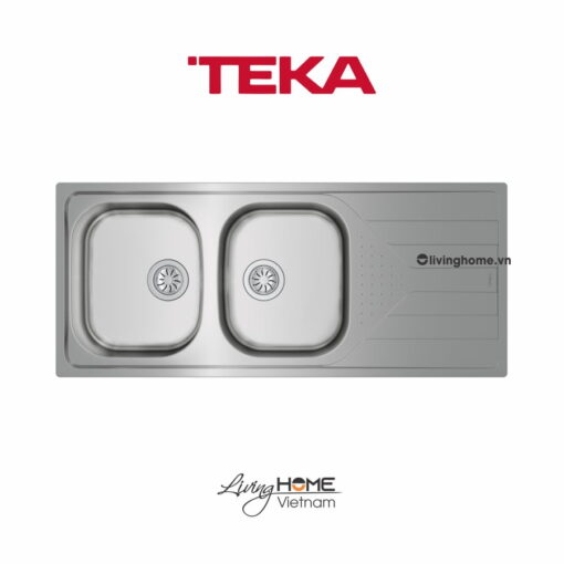 Chậu rửa Teka UNIVERSE 80 T-XP 2B 1D lắp nổi 2 hộc rửa 1 bàn chậu