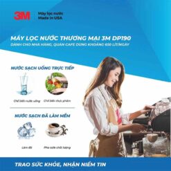 Máy lọc nước thương mại 3M DP190 công suất lớn nhập khẩu Mỹ 22 Máy lọc nước thương mại 3M DP190 công suất lớn nhập khẩu Mỹ