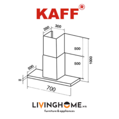 Máy hút mùi áp tường KAFF KF-771 8 Máy hút mùi áp tường KAFF KF-771