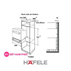 Khay giữ ấm Hafele HWD-60B - âm tủ 5 Khay giữ ấm Hafele HWD-60B - âm tủ