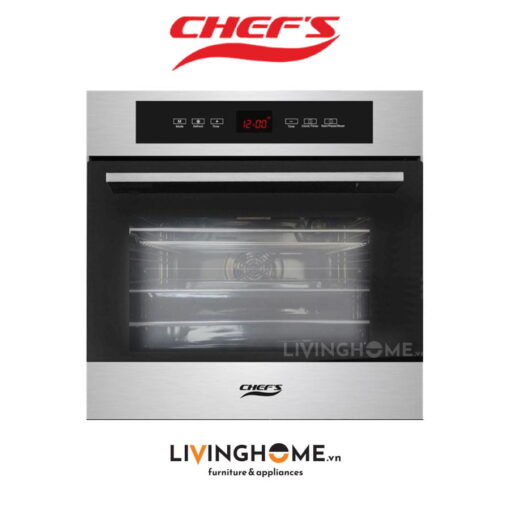 Lò nướng Chefs EH BO600S âm tủ tiêu chuẩn Châu Âu dung tích 56L