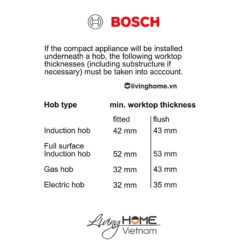 Lò hấp Bosch CDG634AS0 - 38 lít 45cm 15 Lò hấp Bosch CDG634AS0 - 38 lít 45cm