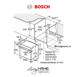 Lò nướng Bosch HBG5585S6B - Âm tủ 71 lít 60cm kết nối Home Connect 18 Lò nướng Bosch HBG5585S6B - Âm tủ 71 lít 60cm kết nối Home Connect