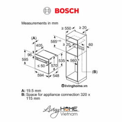 Lò nướng Bosch HBG5585S6B - Âm tủ 71 lít 60cm kết nối Home Connect 19 Lò nướng Bosch HBG5585S6B - Âm tủ 71 lít 60cm kết nối Home Connect
