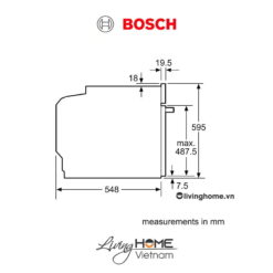 Lò nướng Bosch HBG633BS1A - Âm tủ 71 lít 60cm 16 Lò nướng Bosch HBG633BS1A - Âm tủ 71 lít 60cm