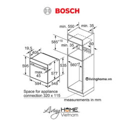 Lò nướng Bosch HBG6764S6B - 71 lít 60cm kết nối Home Connect 17 Lò nướng Bosch HBG6764S6B - 71 lít 60cm kết nối Home Connect