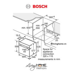 Lò nướng Bosch HBG6764S6B - 71 lít 60cm kết nối Home Connect 19 Lò nướng Bosch HBG6764S6B - 71 lít 60cm kết nối Home Connect