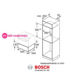 Lò nướng Bosch BIC630NS1B - Khay giữ ấm 20 lít 4 chức năng 6 Lò nướng Bosch BIC630NS1B - Khay giữ ấm 20 lít 4 chức năng