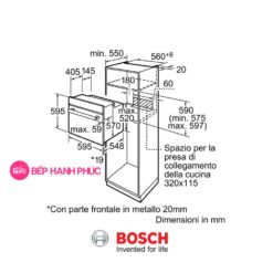 Lò nướng Bosch HBF113BR0A - Âm tủ 66 lít 5 phương pháp gia nhiệt 9 Lò nướng Bosch HBF113BR0A - Âm tủ 66 lít 5 phương pháp gia nhiệt