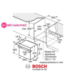 Alternative view of Lò nướng Bosch HBG5585S6B - Âm tủ 71 lít 7 phương pháp gia nhiệt