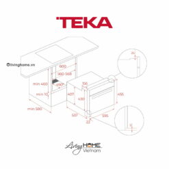 Lò nướng Teka HLC 840 âm 9 chức năng nướng dung tích 44L