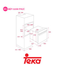 Lò nướng âm tủ Teka total HSB 610 70L 9 Lò nướng âm tủ Teka total HSB 610 70L