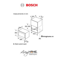 Lò vi sóng Bosch BFL634GS1B - 21 lít 38cm 12 Lò vi sóng Bosch BFL634GS1B - 21 lít 38cm