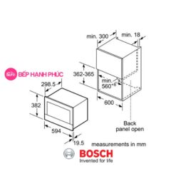 Lò vi sóng Bosch BFL634GS1B - 21 lít 7 chương trình tự động 5 Lò vi sóng Bosch BFL634GS1B - 21 lít 7 chương trình tự động