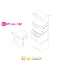 Alternative view of Lò vi sóng Malloca MW 927BG 27L