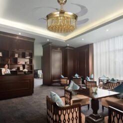 Quạt Trần Luxaire Crystal GOLD 7 Quạt Trần Luxaire Crystal GOLD