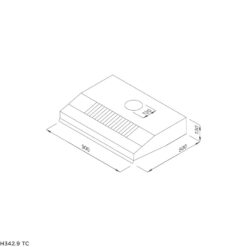 Máy Hút Mùi Malloca H342.9 TC, 90CM, 500 m3/h, Inox Kính