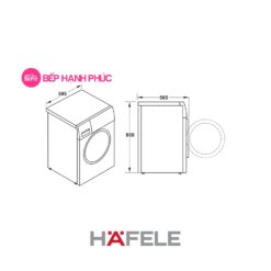 Máy giặt Hafele HW-F60B - 8 kg, 1400 vòng/phút 3 Máy giặt Hafele HW-F60B - 8 kg, 1400 vòng/phút