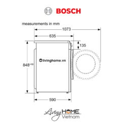 Máy giặt Bosch WNA14400SG - Kết hợp sấy 14 chương trình 9KG 17 Máy giặt Bosch WNA14400SG - Kết hợp sấy 14 chương trình 9KG