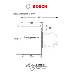 Máy giặt Bosch WNA254U0SG - Kết hợp sấy 14 chương trình 10KG 17 Máy giặt Bosch WNA254U0SG - Kết hợp sấy 14 chương trình 10KG