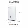 Máy hút ẩm Klarstein KL-DRYFY CONNECT 40L kết nối wifi tiện lợi 1 Máy hút ẩm Klarstein KL-DRYFY CONNECT 40L kết nối wifi tiện lợi