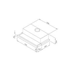 Alternative view of Máy Hút Mùi Âm Tủ Kéo Malloca MH 70SMC, 70cm, 550m3/h