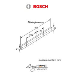 Máy hút mùi Bosch DFM063W56B - Âm tủ 64dB 60cm 22 Máy hút mùi Bosch DFM063W56B - Âm tủ 64dB 60cm