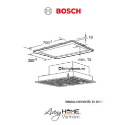 Máy hút mùi Bosch DHL755BL - Âm tủ 56dB 73cm 11 Máy hút mùi Bosch DHL755BL - Âm tủ 56dB 73cm