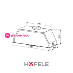 Alternative view of Máy hút mùi Hafele HH-BI79A - âm tủ
