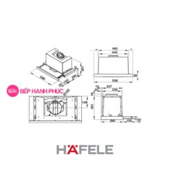Máy hút mùi Hafele HH-TG60E - âm tủ mặt kính đen 5 Máy hút mùi Hafele HH-TG60E - âm tủ mặt kính đen