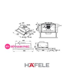 Máy hút mùi Hafele HH-TI90D - âm tủ 5 Máy hút mùi Hafele HH-TI90D - âm tủ