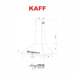 Máy hút mùi Kaff KF-PYRA750 thiết kế dạng phểu inox cao cấp siêu bền 5 Máy hút mùi Kaff KF-PYRA750 thiết kế dạng phểu inox cao cấp siêu bền
