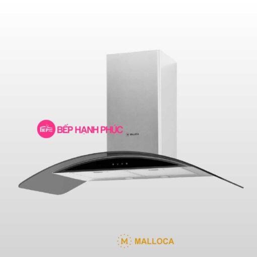 Máy hút mùi Malloca GAMA K3155.7 - Áp tường 70cm inox kính cong cảm ứng