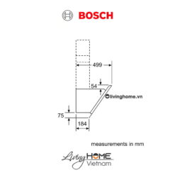 Máy hút mùi Bosch DWK67CM60B - Kính nghiêng 58dB 60cm 20 Máy hút mùi Bosch DWK67CM60B - Kính nghiêng 58dB 60cm