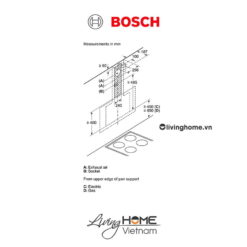 Máy hút mùi Bosch DWK67CM60B - Kính nghiêng 58dB 60cm 23 Máy hút mùi Bosch DWK67CM60B - Kính nghiêng 58dB 60cm