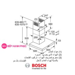 Máy hút mùi Bosch DWB66DM50B - Gắn tường điều khiển cảm ứng hiện đại 7 Máy hút mùi Bosch DWB66DM50B - Gắn tường điều khiển cảm ứng hiện đại